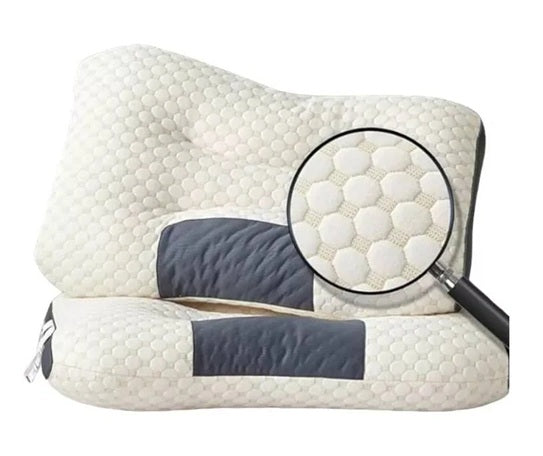 Almohada ORTOPÉDICA ERGONÓMICA CERVICAL 3d De Algodon Full gris