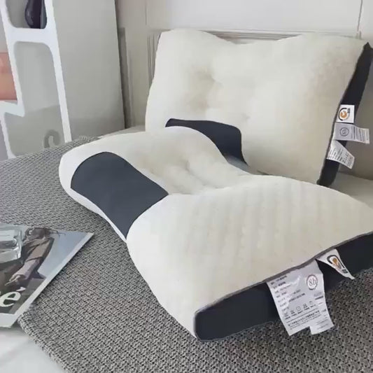 Almohada ORTOPÉDICA ERGONÓMICA CERVICAL  3d De Algodon Full gris